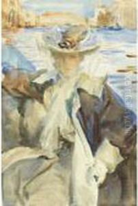 In A Gondola (jane De Glehn)