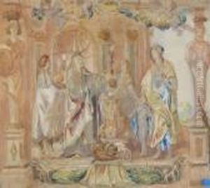 Study For A Scene Depicting Classical Figures by John Singer Sargent