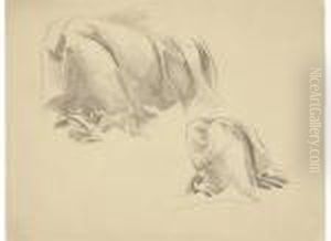 Drapery Study For Murals At The Boston Public Library by John Singer Sargent