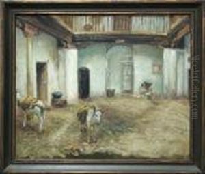 Moorish Courtyard by John Singer Sargent