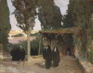 A Shaded Pathway In The Orient by John Singer Sargent