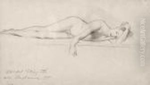 Reclining Young Male Nude by John Singer Sargent
