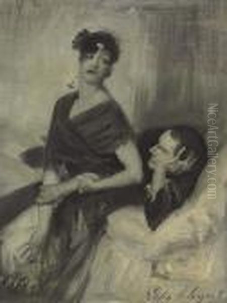 Man And Woman On A Bed - view 1