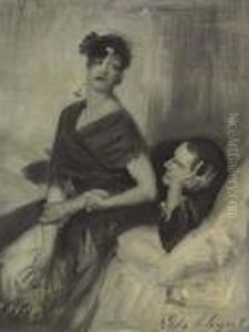 Man And Woman On A Bed by John Singer Sargent