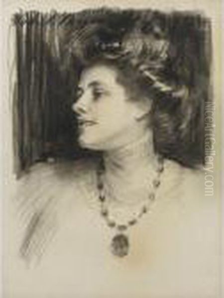 Portrait Of Mrs. Alfred Fowler (eva Neumann) - view 1