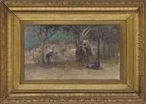 Playing Boules On A Hillside by John Singer Sargent