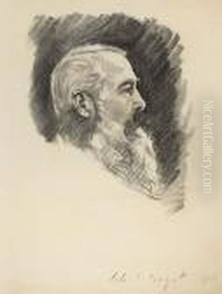 Portrait Of A Man In Profile - view 1