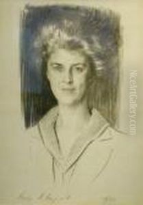 Portrait Sketch Of Eleonora Randolph Sears by John Singer Sargent