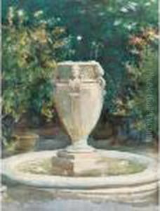 Vase Fountain, Pocantico by John Singer Sargent