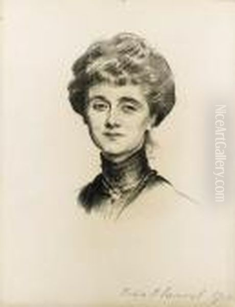 Portrait Of Mrs Francis Hamilton Mellor - view 1