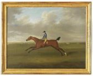 River Cliff, Jockey Up, On Newmarket Heath by John Nost Sartorius