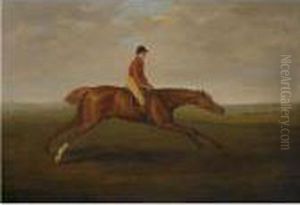 Eclipse With Jockey John Oakley Up At Newmarket by John Nost Sartorius