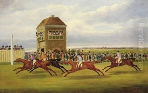 A 200 Guineas Sweepstake At Newmarket by John Nost Sartorius