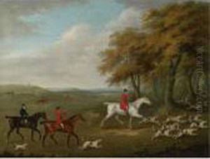 The Duke Of Beaufort's Hunt Breaking Cover by John Nost Sartorius