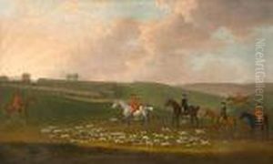 The Earl Of Cork And Orrery's Fox Hounds by John Nost Sartorius
