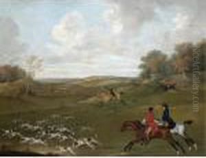 A Hunt In Full Cry by John Nost Sartorius