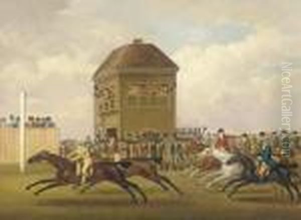 Sir H.t. Vane's Hambletonian Beating Mr. Cookson's Diamond In Thematch For 3,000 Guineas - view 1