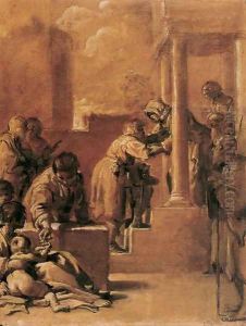 The Meeting of St Anne and Joachim at the Golden Gate by Bartolomeo Schedoni