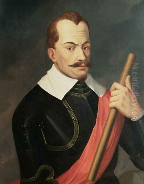 Portrait of Albrecht Wenzel Eusebius von Wallenstein 1583-1634 Duke of Friedland and Mecklenburg and Prince of Sagan, after a painting by Van Dyck - view 1