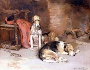 By the Fireside, 1893 by Philip Eustace Stretton