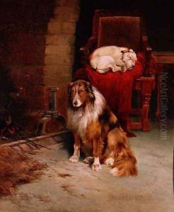 By The Fireside by Philip Eustace Stretton