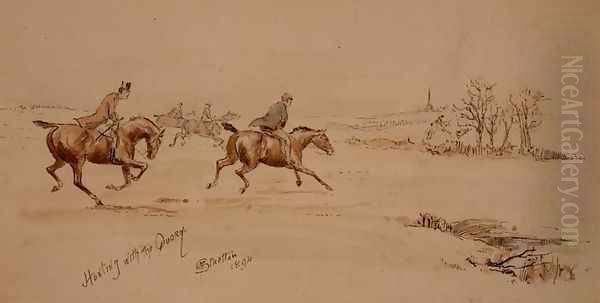 Hunting with the Quorn, 1894 - view 1