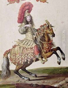 Louis XIV 1638-1715 as a Roman Emperor, from Carrousel de 1662, c.1662 by Israel Silvestre the Younger
