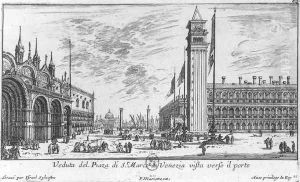 Piazzetta from the Piazza San Marco by Israel Silvestre the Younger