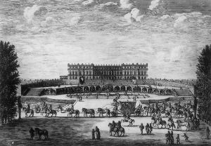Garden Front in Versailles 1669 by Israel Silvestre the Younger