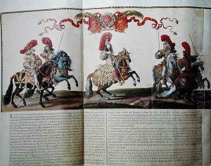 Louis XIV 1638-1715 as a Roman Emperor, from Carrousel de 1662, c.1662 2 by Israel Silvestre the Younger