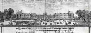 View of the Palais des Tuileries from the gardens by Israel Silvestre the Younger