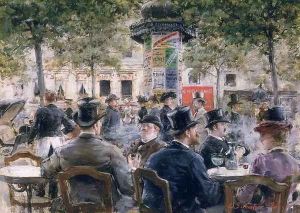 Cafe Scene in Paris, 1884