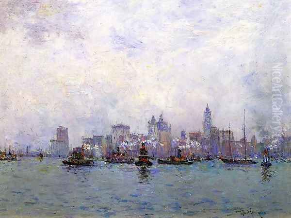 Lower New York from Grace & Co.'s Pier - view 1