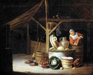 Kitchen Interior by Hendrick Maertensz. Sorch (see Sorgh)