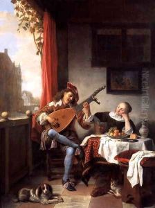 The Lute Player by Hendrick Maertensz. Sorch (see Sorgh)
