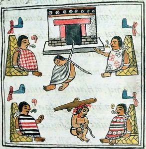 Ms. Palat. 218-220 Book IX Judgement and Punishment in the Aztec empire by Bernardino de Sahagun