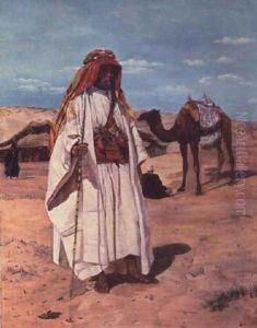 Sir Richard Burton 1821-90 in Arab Dress, 1854 by Thomas Seddon