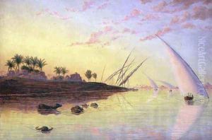 View on the Nile, 1855 by Thomas Seddon