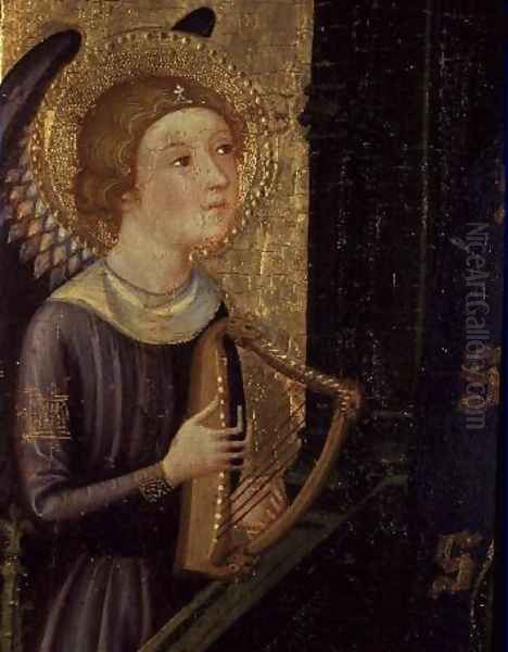 Angel playing a Harp - view 1