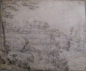 Landscape With Village by Roelandt Jacobsz Savery