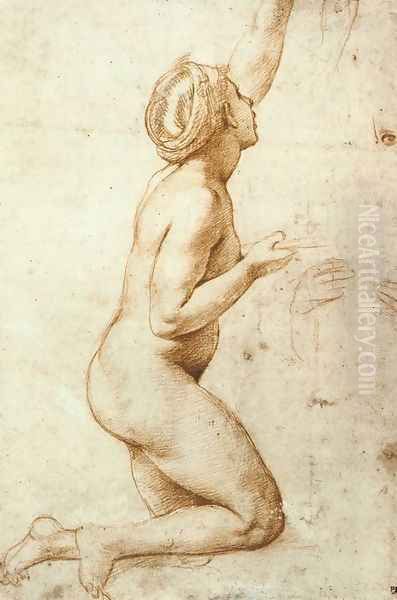 Kneeling Nude Woman - view 1