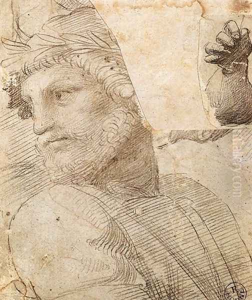Study for the Head of a Poet - view 1