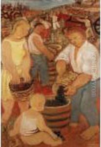 The Grape Harvest by Alberto Savinio