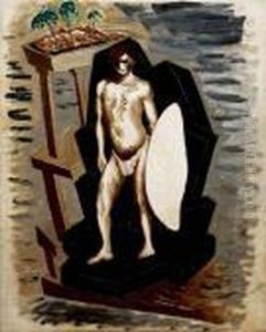 Guerriero - (1927-28) by Alberto Savinio