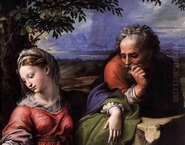 Holy Family below the Oak (detail) - view 1