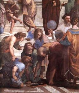 The School of Athens (detail) 2 by Raphael