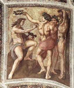 Apollo and Marsyas (ceiling panel) by Raphael