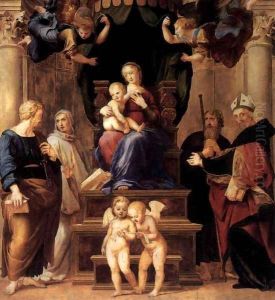 Madonna del Baldacchino (detail) by Raphael