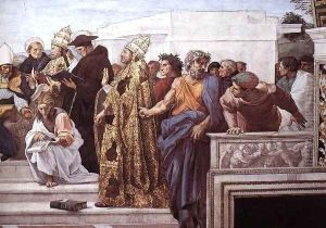 La Disputa (detail) 13 by Raphael