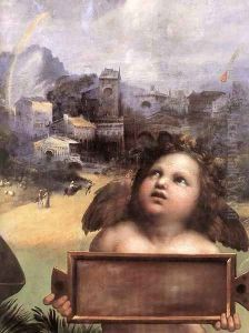 The Madonna of Foligno (detail) by Raphael